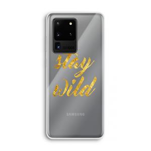 CaseCompany Stay wild: Samsung Galaxy S20 Ultra Transparant Hoesje