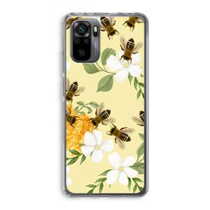 CaseCompany No flowers without bees: Xiaomi Redmi Note 10 Pro Transparant Hoesje