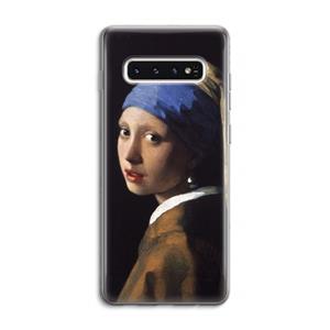 CaseCompany The Pearl Earring: Samsung Galaxy S10 4G Transparant Hoesje