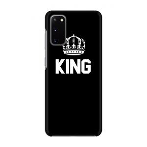CaseCompany King zwart: Volledig geprint Samsung Galaxy S20 Hoesje