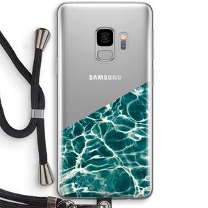 CaseCompany Weerkaatsing water: Samsung Galaxy S9 Transparant Hoesje met koord