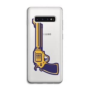 CaseCompany Pew Pew Pew: Samsung Galaxy S10 4G Transparant Hoesje