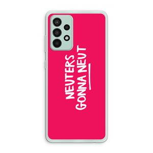 CaseCompany Neuters (roze): Samsung Galaxy A52s 5G Transparant Hoesje