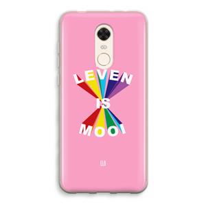 CaseCompany Het Leven Is Mooi: Xiaomi Redmi 5 Transparant Hoesje