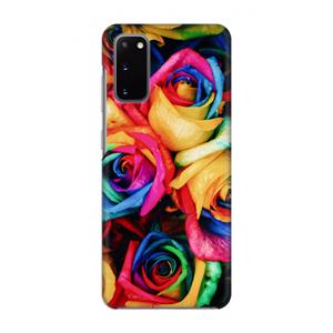 CaseCompany Neon bloemen: Volledig geprint Samsung Galaxy S20 Hoesje