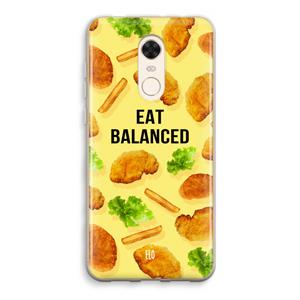 CaseCompany Eat Balanced: Xiaomi Redmi 5 Transparant Hoesje