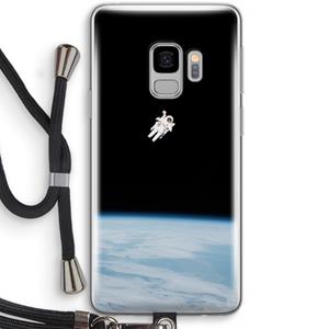 CaseCompany Alone in Space: Samsung Galaxy S9 Transparant Hoesje met koord