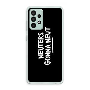 CaseCompany Neuters (zwart): Samsung Galaxy A52s 5G Transparant Hoesje