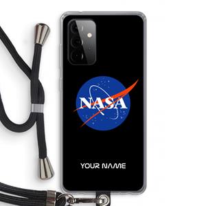 CaseCompany NASA: Samsung Galaxy A72 5G Transparant Hoesje met koord