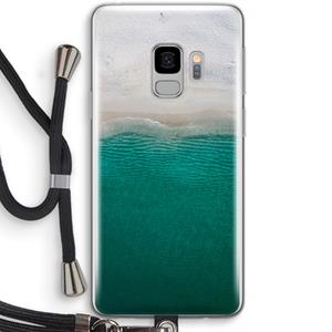 CaseCompany Stranded: Samsung Galaxy S9 Transparant Hoesje met koord