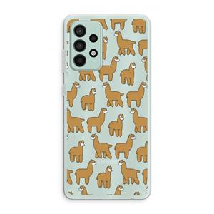 CaseCompany Alpacas: Samsung Galaxy A52s 5G Transparant Hoesje