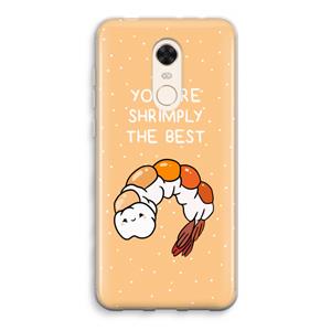 CaseCompany You're Shrimply The Best: Xiaomi Redmi 5 Transparant Hoesje
