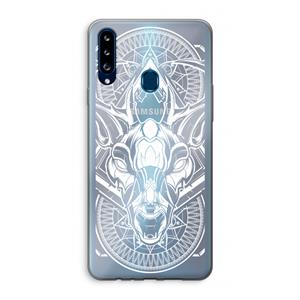 CaseCompany Oh Deer: Samsung Galaxy A20s Transparant Hoesje