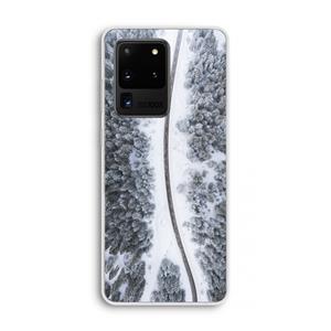 CaseCompany Snøfall: Samsung Galaxy S20 Ultra Transparant Hoesje