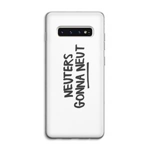 CaseCompany Neuters: Samsung Galaxy S10 4G Transparant Hoesje