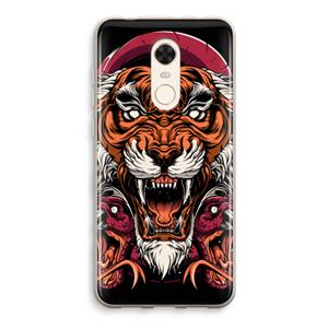 CaseCompany Tiger and Rattlesnakes: Xiaomi Redmi 5 Transparant Hoesje