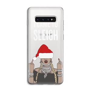 CaseCompany Came To Sleigh: Samsung Galaxy S10 4G Transparant Hoesje