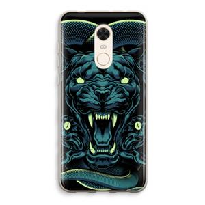 CaseCompany Cougar and Vipers: Xiaomi Redmi 5 Transparant Hoesje