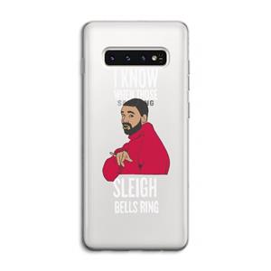 CaseCompany Sleigh Bells Ring: Samsung Galaxy S10 4G Transparant Hoesje