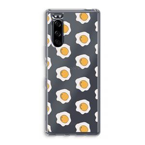 CaseCompany Bacon to my eggs #1: Sony Xperia 5 Transparant Hoesje