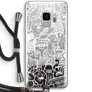 CaseCompany Vexx Mixtape #2: Samsung Galaxy S9 Transparant Hoesje met koord