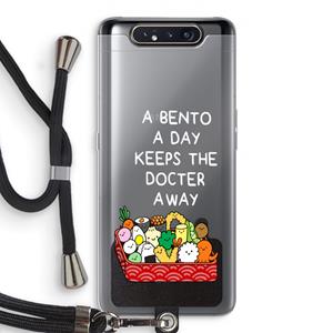 CaseCompany Bento a day: Samsung Galaxy A80 Transparant Hoesje met koord