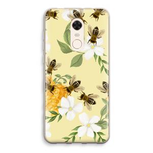CaseCompany No flowers without bees: Xiaomi Redmi 5 Transparant Hoesje