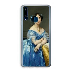 CaseCompany Eleonore: Samsung Galaxy A20s Transparant Hoesje