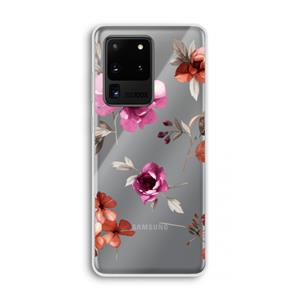 CaseCompany Geschilderde bloemen: Samsung Galaxy S20 Ultra Transparant Hoesje