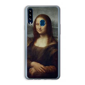 CaseCompany Mona Lisa: Samsung Galaxy A20s Transparant Hoesje