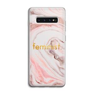 CaseCompany Feminist: Samsung Galaxy S10 4G Transparant Hoesje