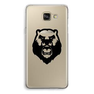 CaseCompany Angry Bear (black): Samsung Galaxy A5 (2016) Transparant Hoesje
