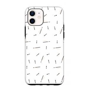 CaseCompany Hipster stripes: iPhone 12 mini Tough Case