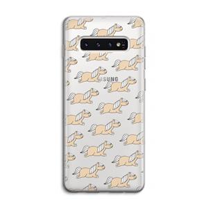 CaseCompany Ponys: Samsung Galaxy S10 4G Transparant Hoesje