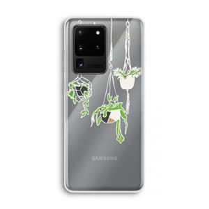 CaseCompany Hang In There: Samsung Galaxy S20 Ultra Transparant Hoesje