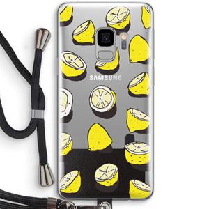 CaseCompany When Life Gives You Lemons...: Samsung Galaxy S9 Transparant Hoesje met koord