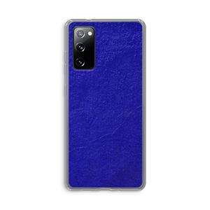 CaseCompany Majorelle Blue: Samsung Galaxy S20 FE / S20 FE 5G Transparant Hoesje