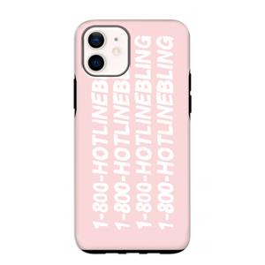 CaseCompany Hotline bling pink: iPhone 12 mini Tough Case