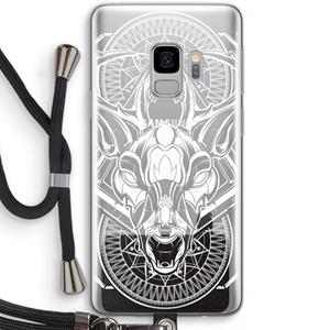 CaseCompany Oh Deer: Samsung Galaxy S9 Transparant Hoesje met koord