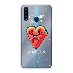 CaseCompany One In A Melon: Samsung Galaxy A20s Transparant Hoesje