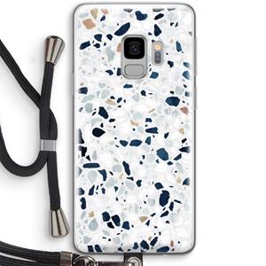 CaseCompany Terrazzo N°1: Samsung Galaxy S9 Transparant Hoesje met koord