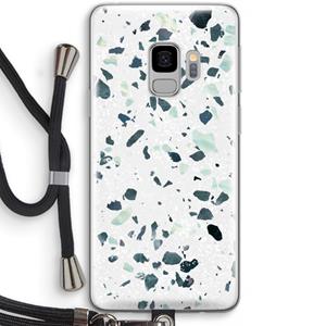 CaseCompany Terrazzo N°2: Samsung Galaxy S9 Transparant Hoesje met koord