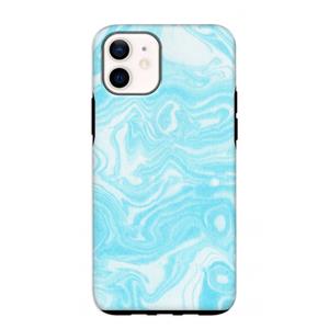 CaseCompany Waterverf blauw: iPhone 12 mini Tough Case
