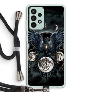 CaseCompany Sinister Wings: Samsung Galaxy A52s 5G Transparant Hoesje met koord