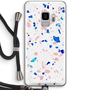 CaseCompany Terrazzo N°6: Samsung Galaxy S9 Transparant Hoesje met koord