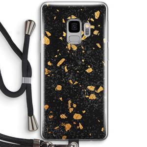 CaseCompany Terrazzo N°7: Samsung Galaxy S9 Transparant Hoesje met koord