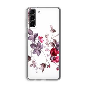 CaseCompany Mooie bloemen: Samsung Galaxy S21 Plus Transparant Hoesje
