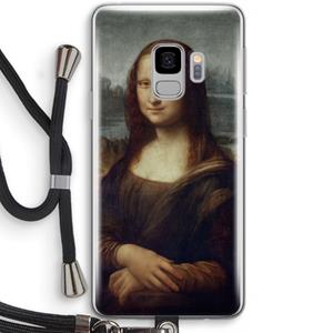 CaseCompany Mona Lisa: Samsung Galaxy S9 Transparant Hoesje met koord