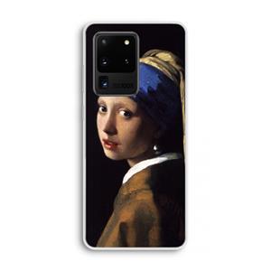 CaseCompany The Pearl Earring: Samsung Galaxy S20 Ultra Transparant Hoesje