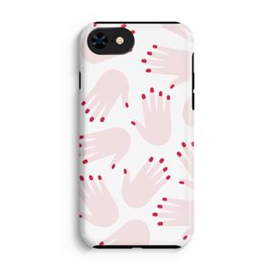 CaseCompany Hands pink: iPhone 8 Tough Case